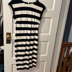 Banana Republic stripe cap sleeve dress- size 4